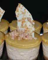 individual praline cheesecake