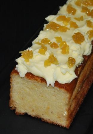 lemon & ginger bar cake